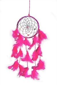 Metallic Hoop Dream Catcher, pink (11.5 cm)
