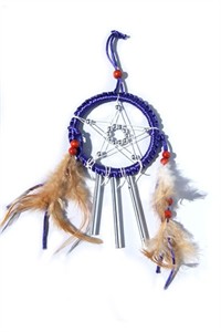 Star Dreamcatcher with Chimes, purple