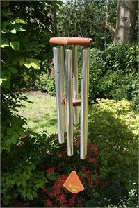Nature's Melody Wind Chime, 42 inch silver