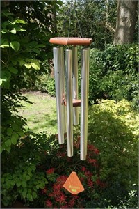 Nature&#39;s Melody Wind Chime, 42 inch silver