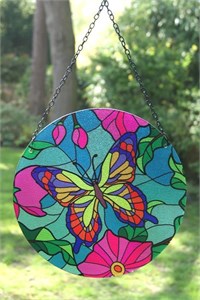 Butterfly Glass Suncatcher