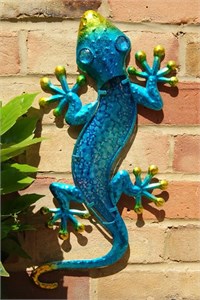 Blue Glass Gecko, 44 cm