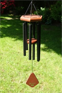 Nature&#39;s Melody Wind Chime, 24 inch black
