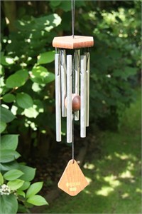 Nature's Melody Wind Chime, 14 inch silver