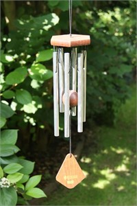 Nature&#39;s Melody Wind Chime, 14 inch silver