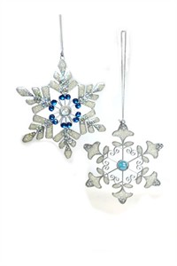 Sparkly Snowflakes, medium pair