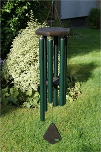 Nature&#39;s Melody Wind Chime, 36 inch forest green