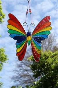 Rainbow Butterfly Suncatcher, medium