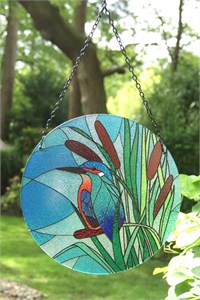 Kingfisher Glass Suncatcher