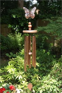 Bronze Butterfly Wind Chime