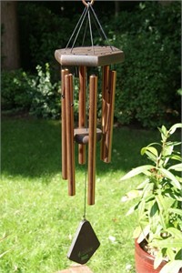 Nature&#39;s Melody Wind Chime, 24 inch bronze