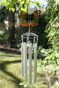 British Butterfly Wind Chimes:  Red Admiral