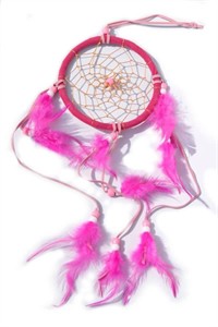 3 Strands Dream Catcher, pink