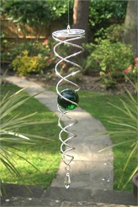Crystal Vortex with Green Marble
