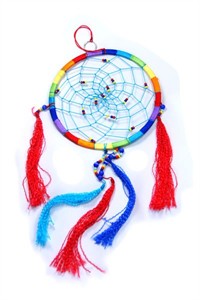 Rainbow Dream Catcher, large (16.5 cm)