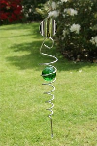 Wind Spiral with Marble, sea green