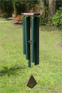 Nature&#39;s Melody Wind Chime, 42 inch forest green