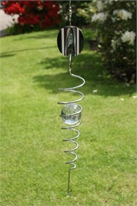 Wind Spiral with Marble, clear