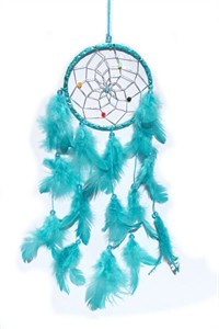 Metallic Hoop Dream Catcher, turquoise (11.5 cm)