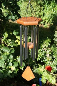 Nature's Melody Wind Chime, 24 inch silver