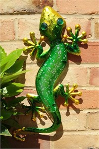 Green Glass Gecko, 44 cm
