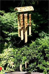 Curly Tiger Cub Bamboo Wind Chime