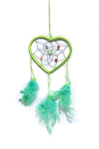 Little Heart Dream Catcher, green