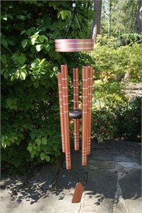 Chorus 40 inch wind chime, rose gold