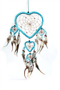 Turquoise Queen of Hearts Dream Catcher