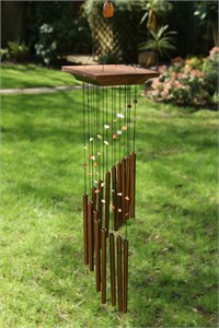 Woodstock Amber Mystic Spiral Wind Chime