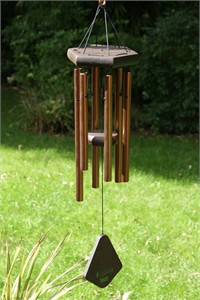 Nature&#39;s Melody Wind Chime, 18 inch bronze