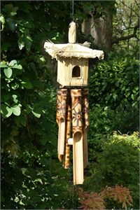 Toppori Birdhouse Wind Chime, decorated