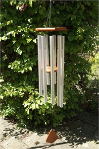 Adante 50 inch Wind Chime, satin chrome