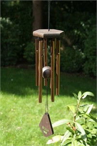 Nature&#39;s Melody Wind Chime, 14 inch bronze