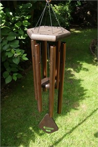 Nature&#39;s Melody Wind Chime, 28 inch bronze