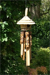 Sendai Birdhouse Wind Chime, decorated