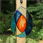 Glass Rose Wind Chime