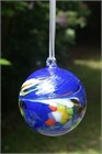 Blue Glass Ball, 10 cm