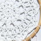 Crocheted Dream Catcher, white (16 cm)
