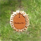 Bamboo Wind Chime with Pink Flower