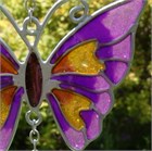 Purple Butterfly Wind Chime