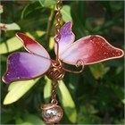 Butterfly Wind Chime, red