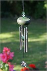 Mini Chime with Crystals, green