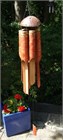 Batu Bamboo Wind Chime, large red