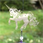 Unicorn Wind Chime with Crystals