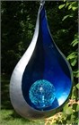 Blue Teardrop Solar Lantern