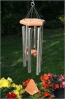 Nature&#39;s Melody Wind Chime, 28 inch silver