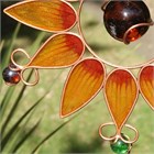 Sunflower Wind Chime, large orange