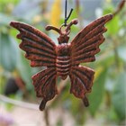 Large Orange Butterfly Wind Chime