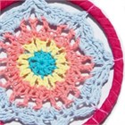 Crocheted Dream Catcher, coloured (11.5 cm)